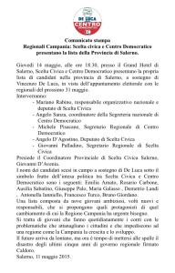 Programma 14 maggio 2015